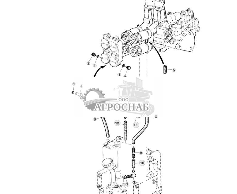 ПЫЛЕЗАЩИТА, БЫСТРОСЪЕМНЫЕ МУФТЫ (DELUXE), ДЕТАЛИ МАСЛЯНОГО ПЕРЕПУСКА, СЕЛЕКТОРНЫЙ КЛАПАН УПРАВЛЕНИЯ, POS. 1+2 - ST209147 166.jpg